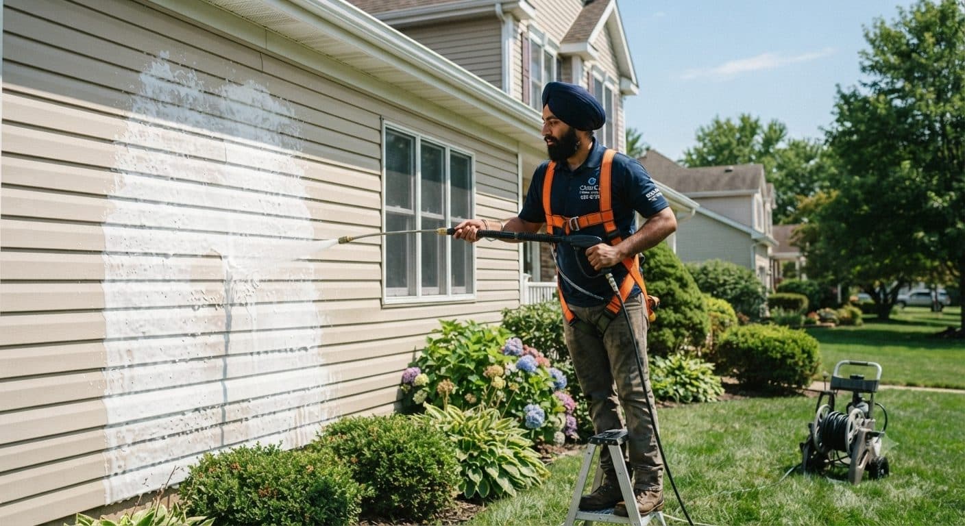 House Washing service by Singh Exterior Cleaning