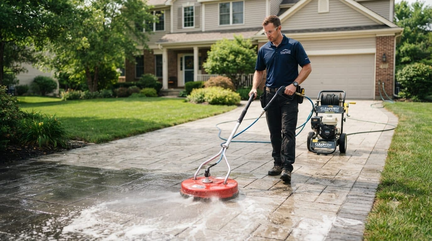 Driveway & Patio Cleaning service by Singh Exterior Cleaning